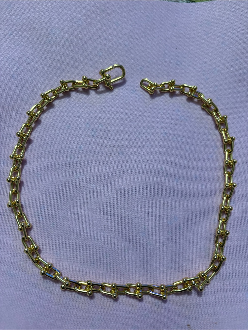 TF & Co. Gold Link Chain Necklace